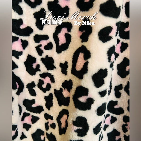 Leopard Cheetah Print Pajama Pants Size X-Large Juniors - Picture 3 of 4